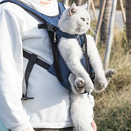 Portable Breathable Cat Bag Pet Travel Tote Bag Backpack For Carrying Pets On Both Shoulders Outdoor Travel Set For Cats And Dog